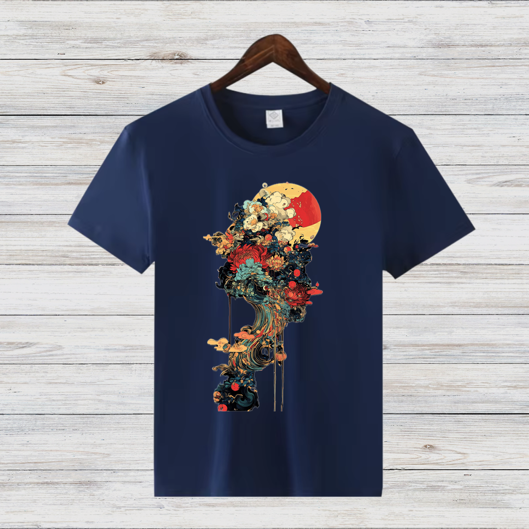 Künstlerisches Wintershirt | Mystisches Kunst T-Shirt | Stilvolles Design für die kalte Jahreszeit | Statement Shirt für Kunstliebhaber