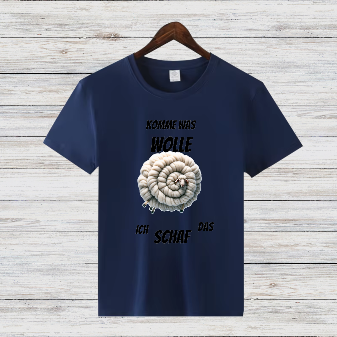 Komme Was Wolle | Lustiges Schaf-Shirt | Humorvolles Winterdesign | Statement Shirt für kalte Tage