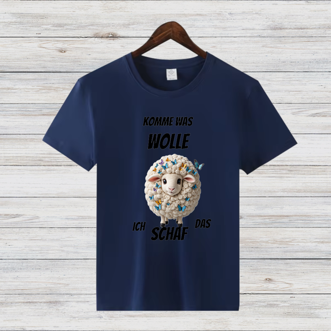 Komme Was Wolle | Lustiges Schaf-Shirt | Humorvolles Winterdesign | Statement Shirt für kalte Tage