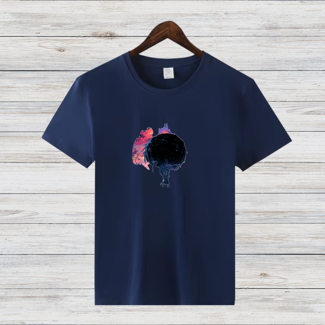 Mystisches Anime Shirt | Stilvolles Baumwollshirt | Geschenk für Anime-Fans | Künstlerisches Design-Shirt