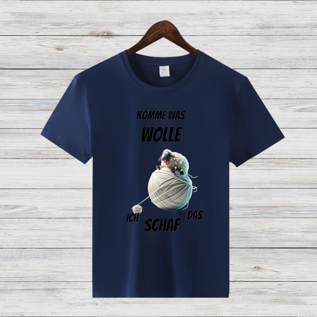 Komme was Wolle | Lustiges Schaf-Shirt | Humorvolles Statement-Shirt | Perfektes Winterdesign für kreative Köpfe