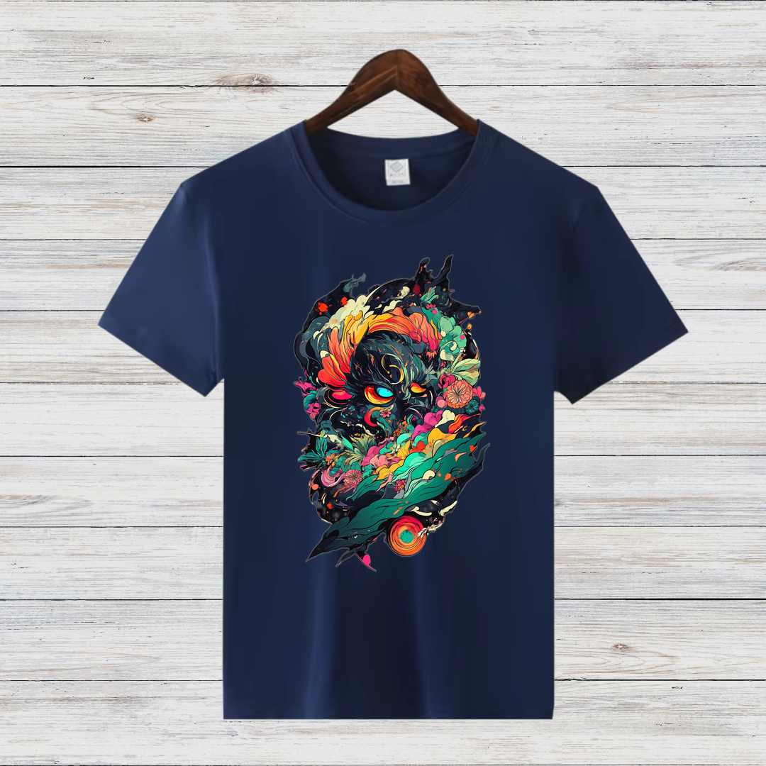 Mystisches Kunst T-Shirt | Fantasy Design Shirt | Kreatives Baumwollshirt | Geschenk für Kunstliebhaber | Statement Shirt für Männer