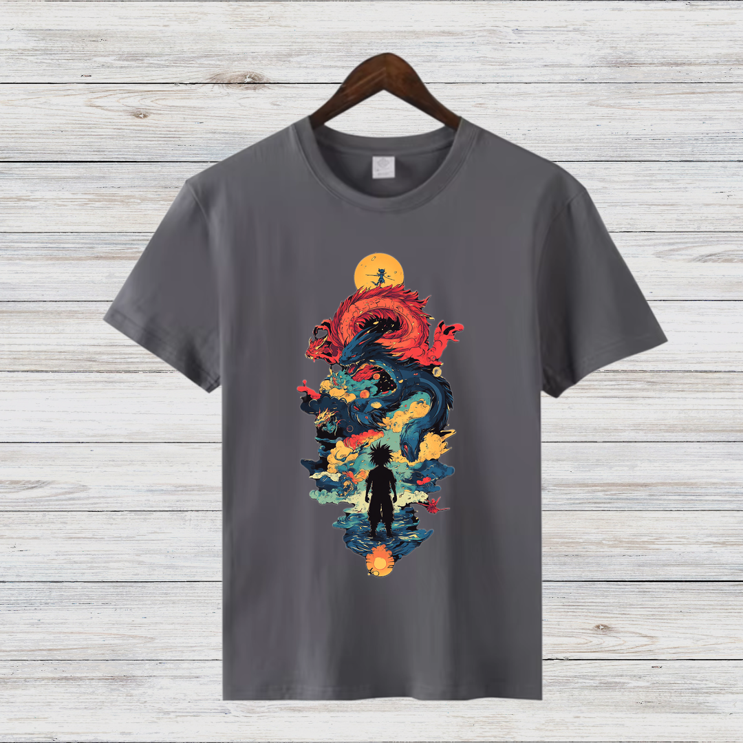 Mystischer Drachengeist | Fantasy T-Shirt | Episches Anime Design | Stilvolles Shirt für Abenteuerfans