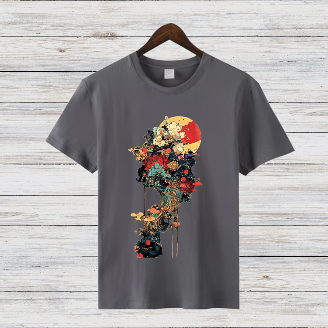 Künstlerisches Wintershirt | Mystisches Kunst T-Shirt | Stilvolles Design für die kalte Jahreszeit | Statement Shirt für Kunstliebhaber
