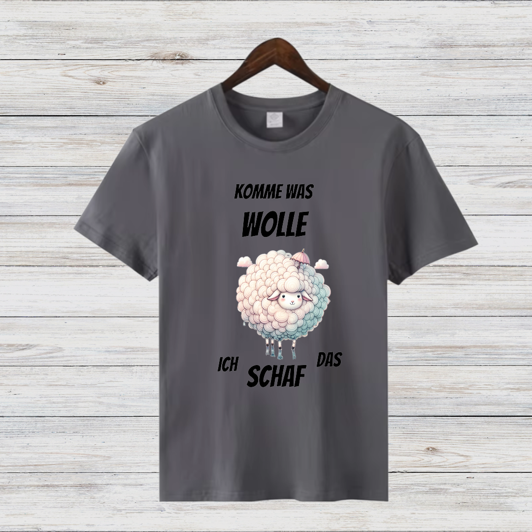 Komme Was Wolle | Lustiges Schaf-Shirt | Humorvolles Winterdesign | Statement Shirt für kalte Tage