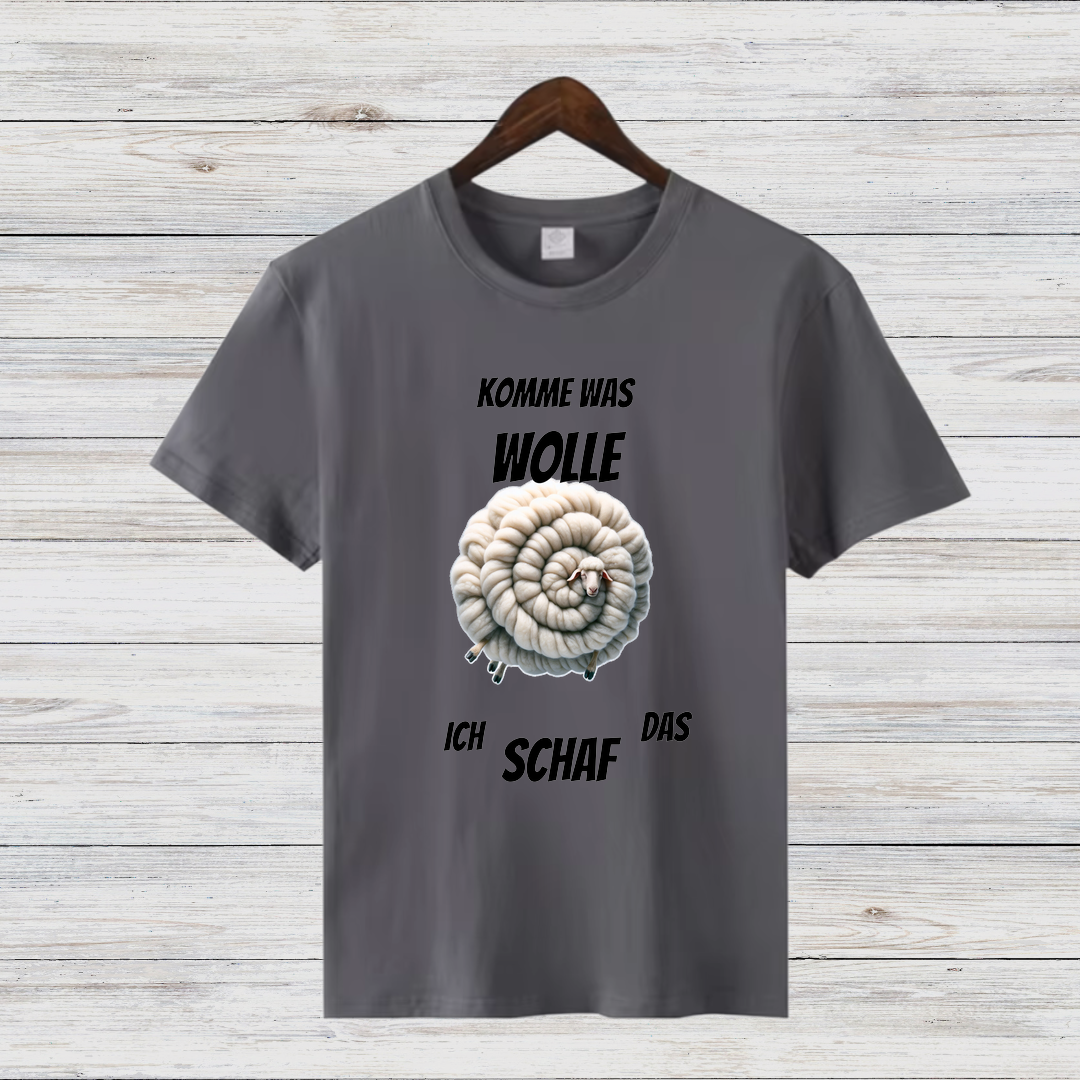 Komme Was Wolle | Lustiges Schaf-Shirt | Humorvolles Winterdesign | Statement Shirt für kalte Tage