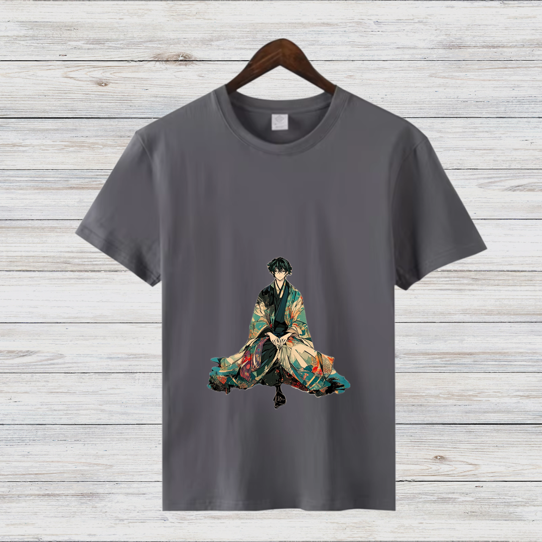 Samurai Kunst T-Shirt | Japanisches Design Shirt | Anime inspiriertes Shirt | Stilvolles Baumwollshirt für Fans