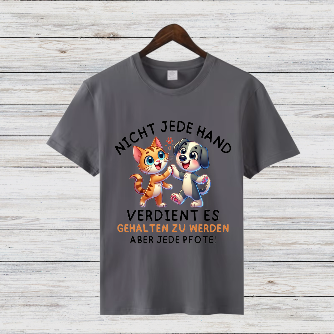 Tierliebe Statement Shirt | Lustiges Tierschutz T-Shirt | Geschenk für Hund & Katzen Fans | Baumwollshirt für Tierfreunde