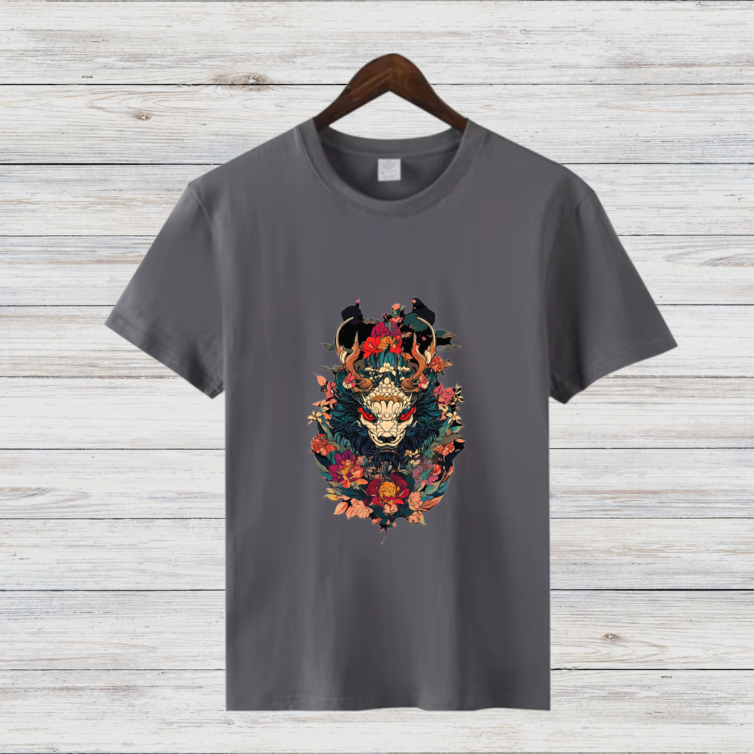Mystischer Oni | Japanisches Kunst T-Shirt | Dämonen & Samurai Design | Streetwear Shirt für den Winter