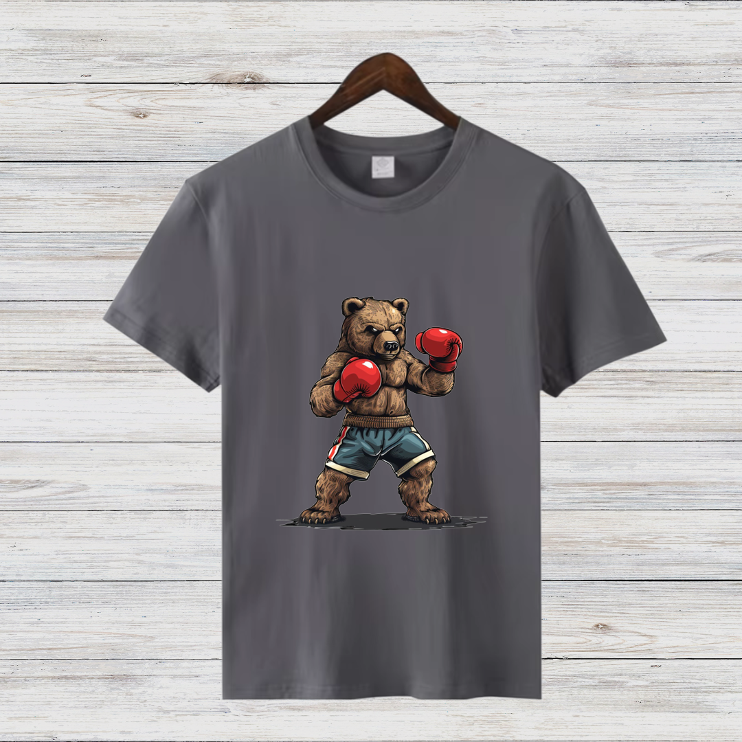 T-Shirt - Boxender Bär lustiges Sportmotiv