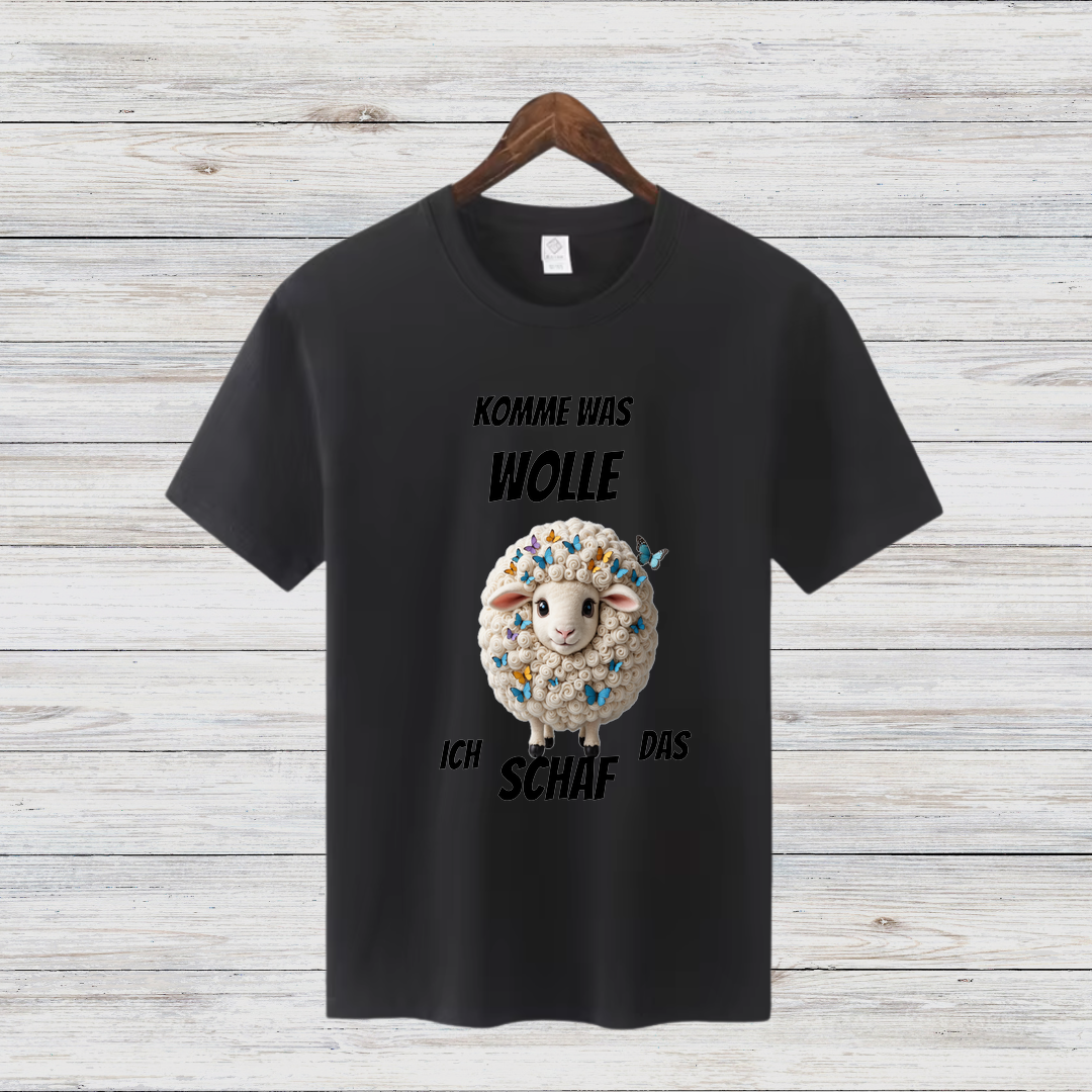 Komme Was Wolle | Lustiges Schaf-Shirt | Humorvolles Winterdesign | Statement Shirt für kalte Tage