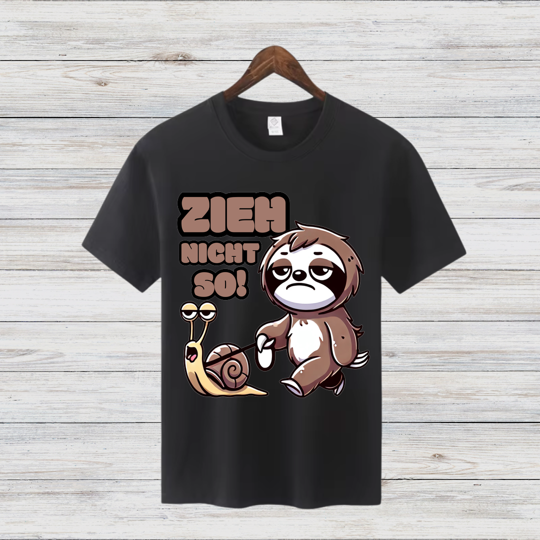 Lustiges Faultier Shirt | Gemütliches Winter T-Shirt | Humorvolles Schneckentempo Design | Perfektes Geschenk für Langschläfer