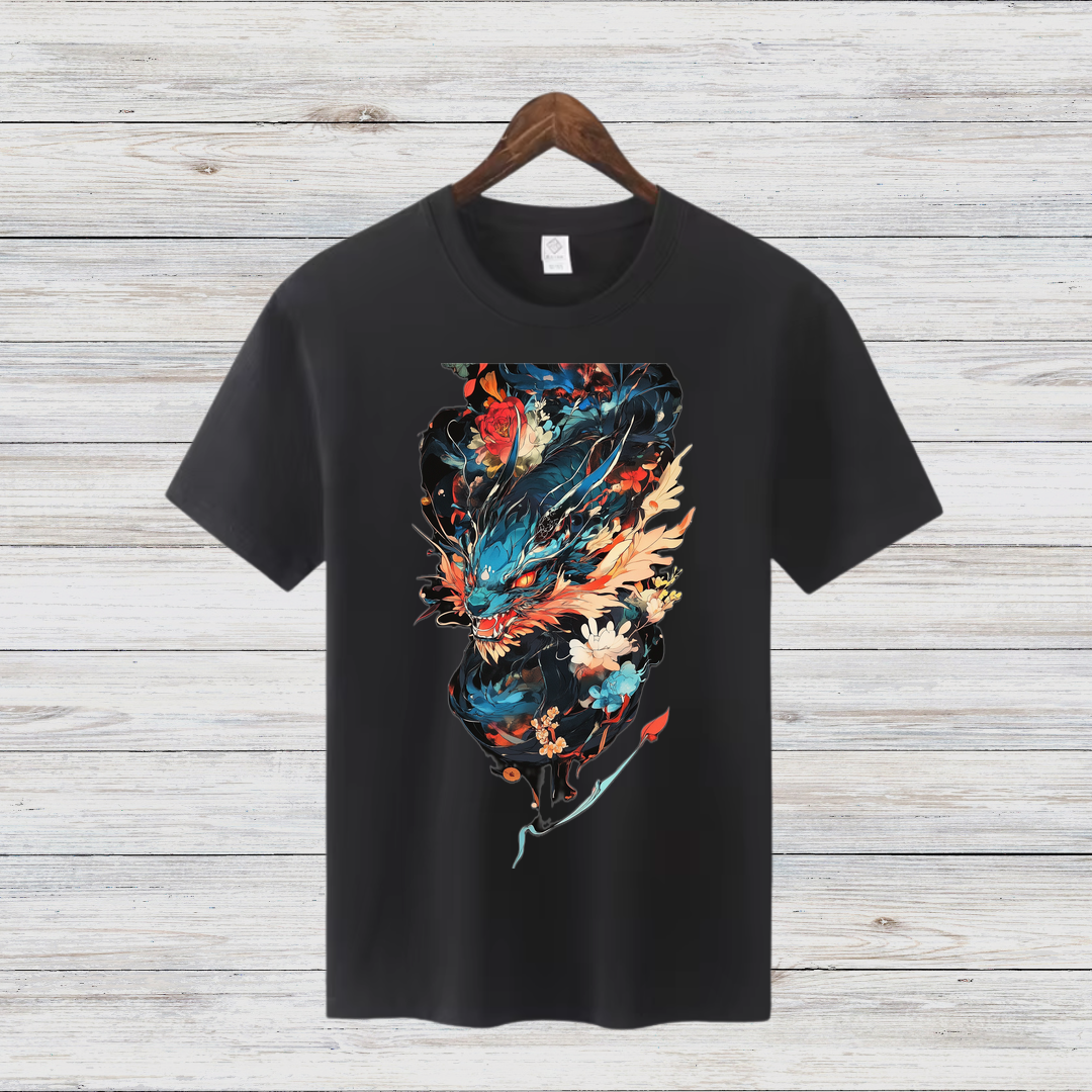 Mystischer Drachengeist | Fantasie T-Shirt | Kunstvolles Drachen-Design | Stilvolles Shirt für Fantasy-Fans