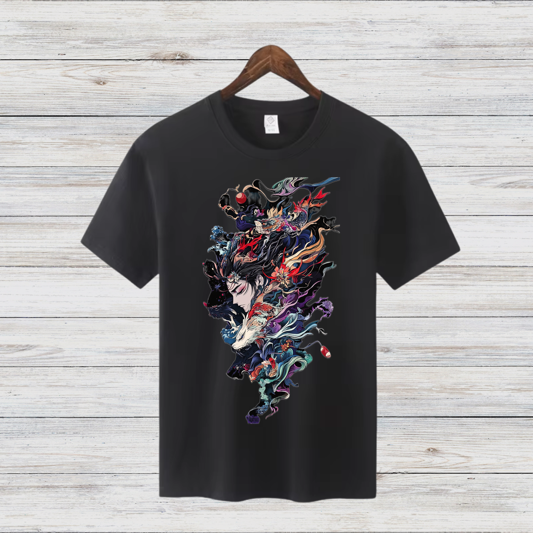 T-Shirt Hintergrund von „The_breathtaking_anime_inspired__Japanese_Illustration_f8c12bc4-2884-443b... #419