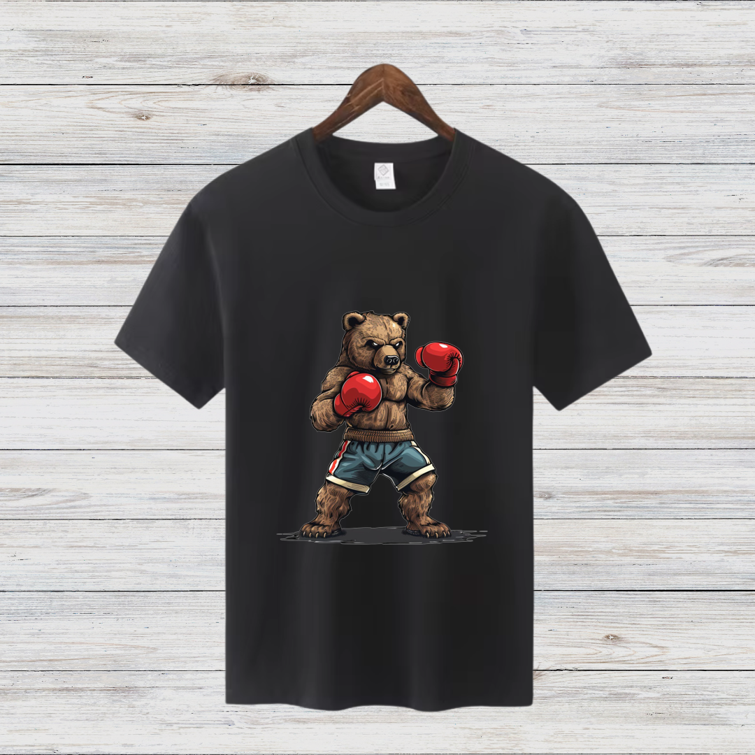 T-Shirt - Boxender Bär lustiges Sportmotiv