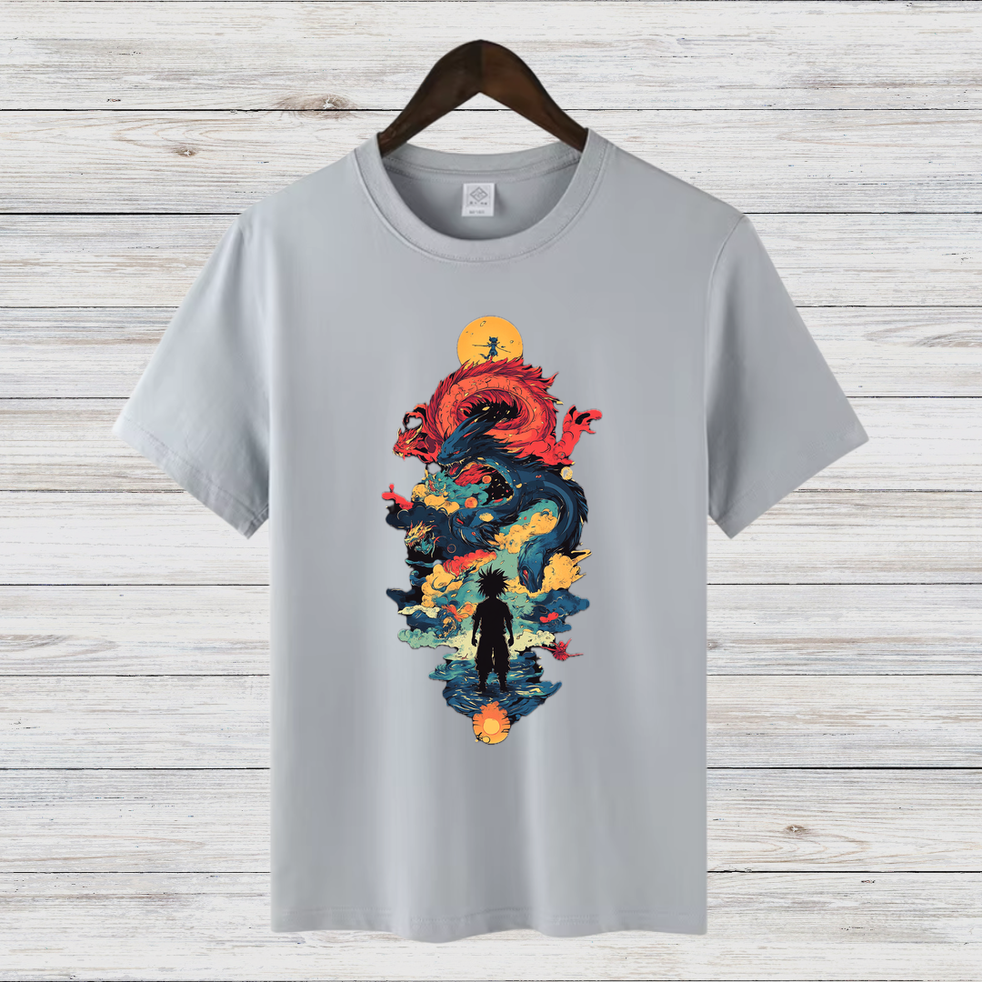 Mystischer Drachengeist | Fantasy T-Shirt | Episches Anime Design | Stilvolles Shirt für Abenteuerfans