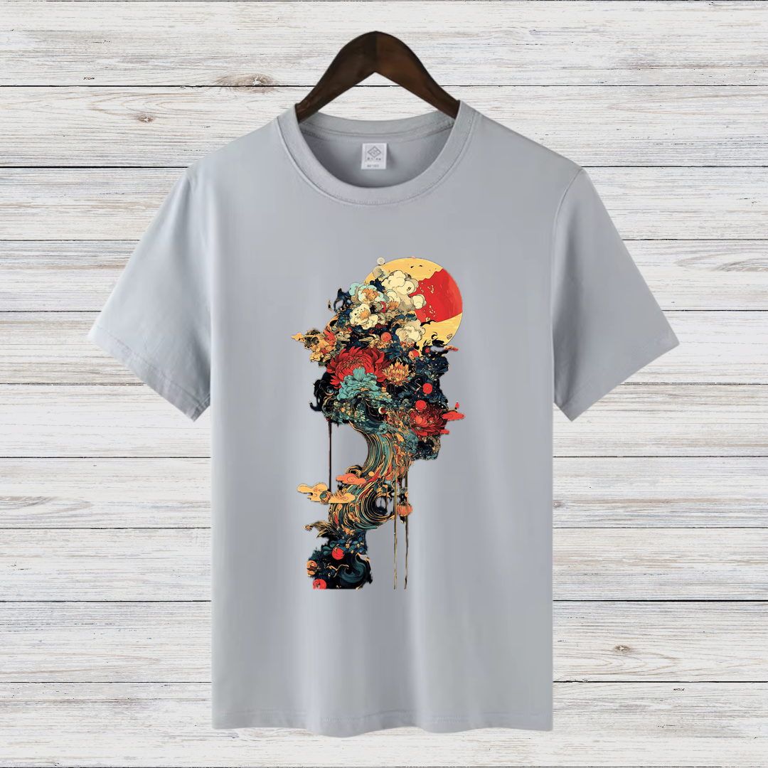 Künstlerisches Wintershirt | Mystisches Kunst T-Shirt | Stilvolles Design für die kalte Jahreszeit | Statement Shirt für Kunstliebhaber
