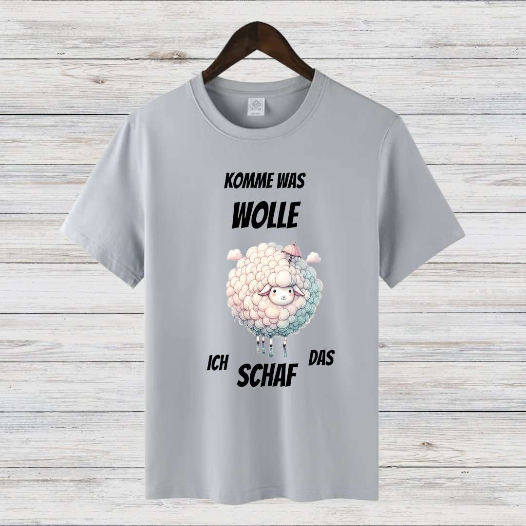 Komme Was Wolle | Lustiges Schaf-Shirt | Humorvolles Winterdesign | Statement Shirt für kalte Tage