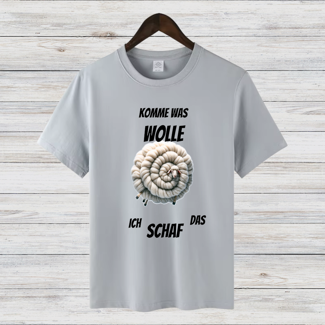 Komme Was Wolle | Lustiges Schaf-Shirt | Humorvolles Winterdesign | Statement Shirt für kalte Tage