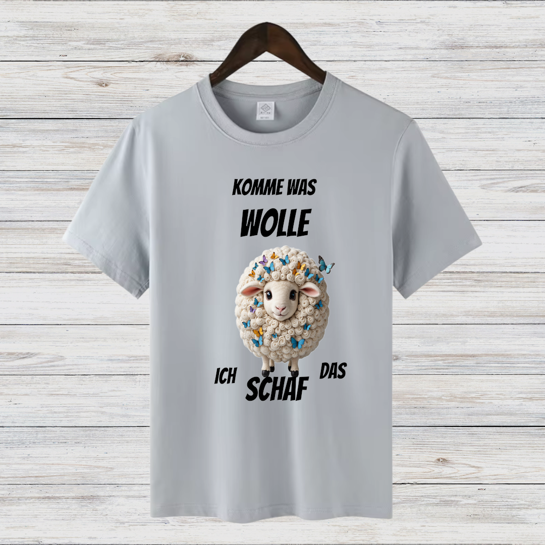 Komme Was Wolle | Lustiges Schaf-Shirt | Humorvolles Winterdesign | Statement Shirt für kalte Tage