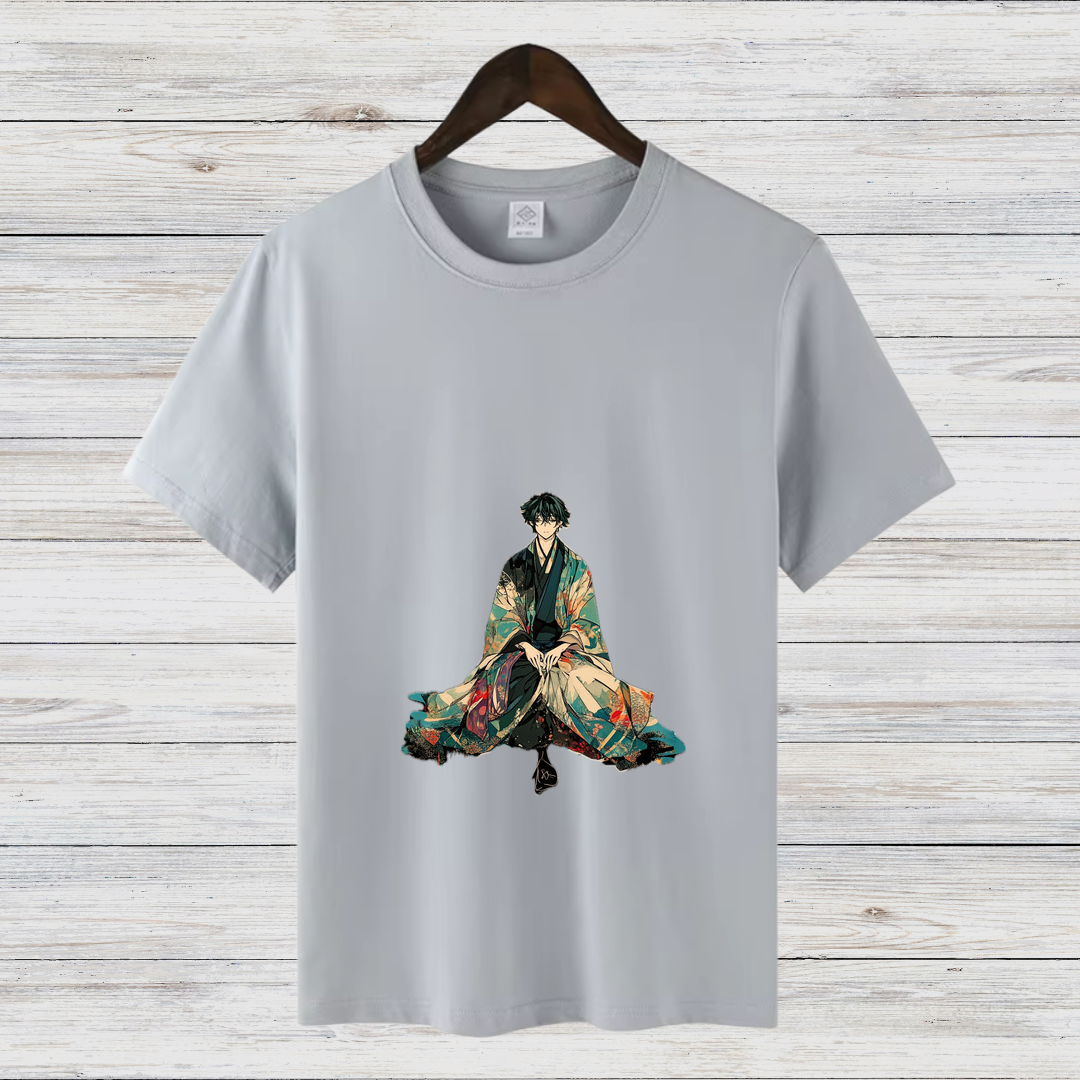 Samurai Kunst T-Shirt | Japanisches Design Shirt | Anime inspiriertes Shirt | Stilvolles Baumwollshirt für Fans