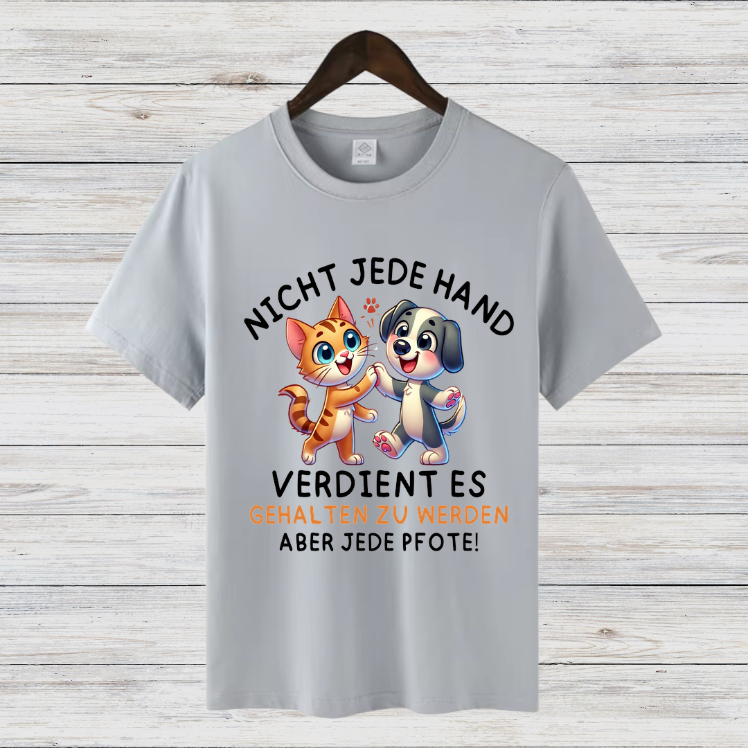 Tierliebe Statement Shirt | Lustiges Tierschutz T-Shirt | Geschenk für Hund & Katzen Fans | Baumwollshirt für Tierfreunde