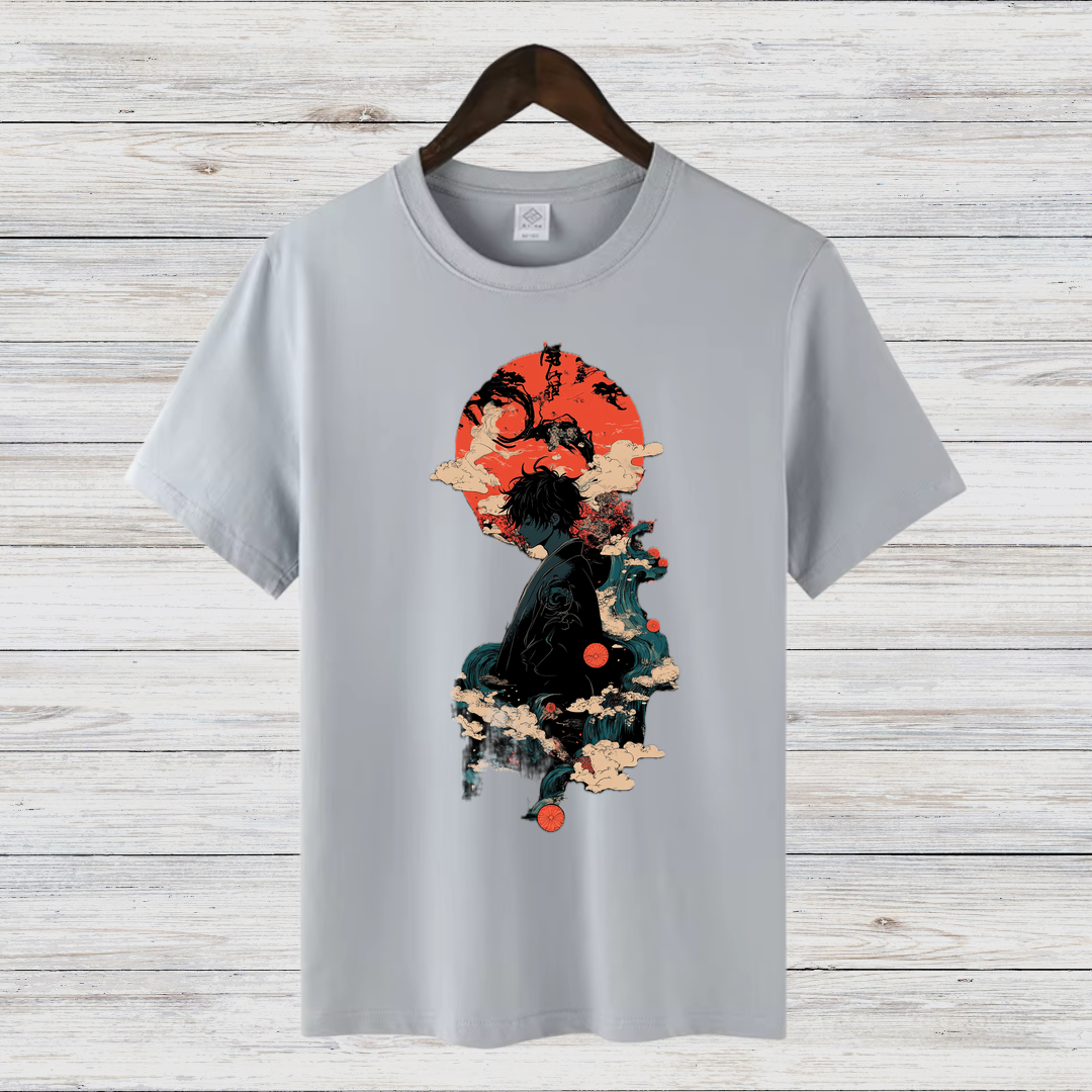 Mystischer Samurai | Japanisches Kunst T-Shirt | Anime Design | Stilvolles Shirt für Fans | Baumwollshirt für Winter