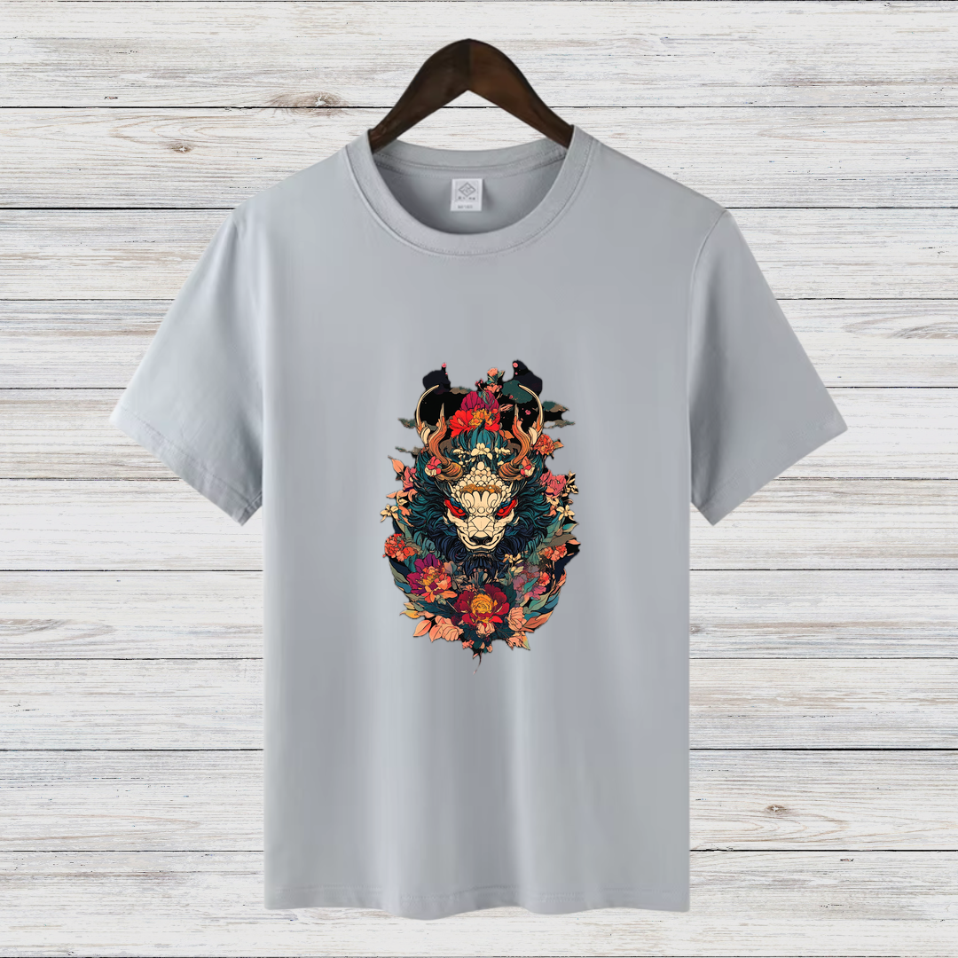 Mystischer Oni | Japanisches Kunst T-Shirt | Dämonen & Samurai Design | Streetwear Shirt für den Winter