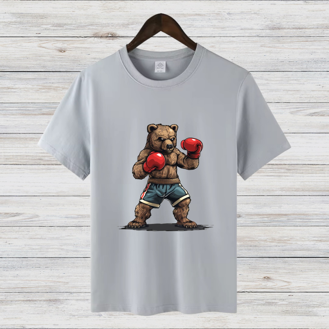 T-Shirt - Boxender Bär lustiges Sportmotiv