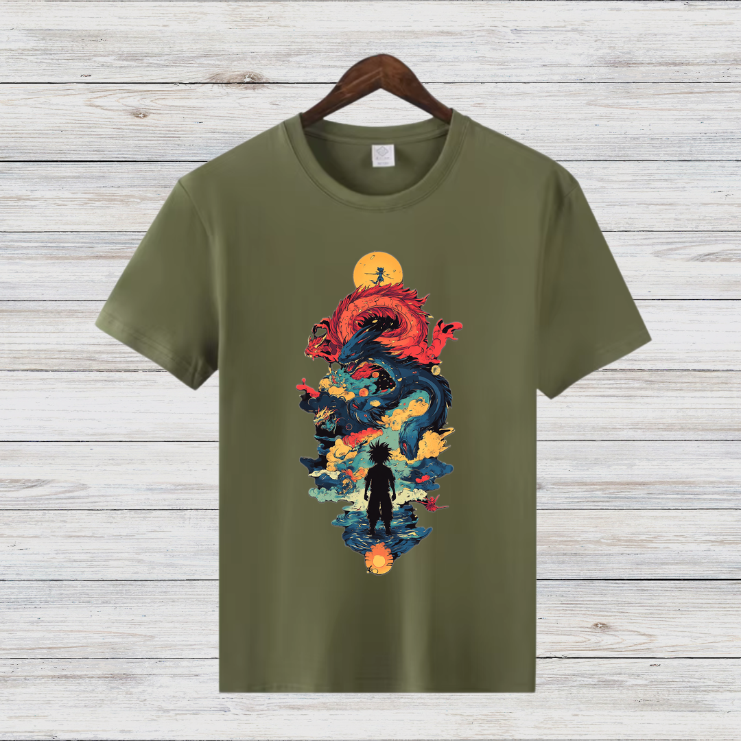 Mystischer Drachengeist | Fantasy T-Shirt | Episches Anime Design | Stilvolles Shirt für Abenteuerfans