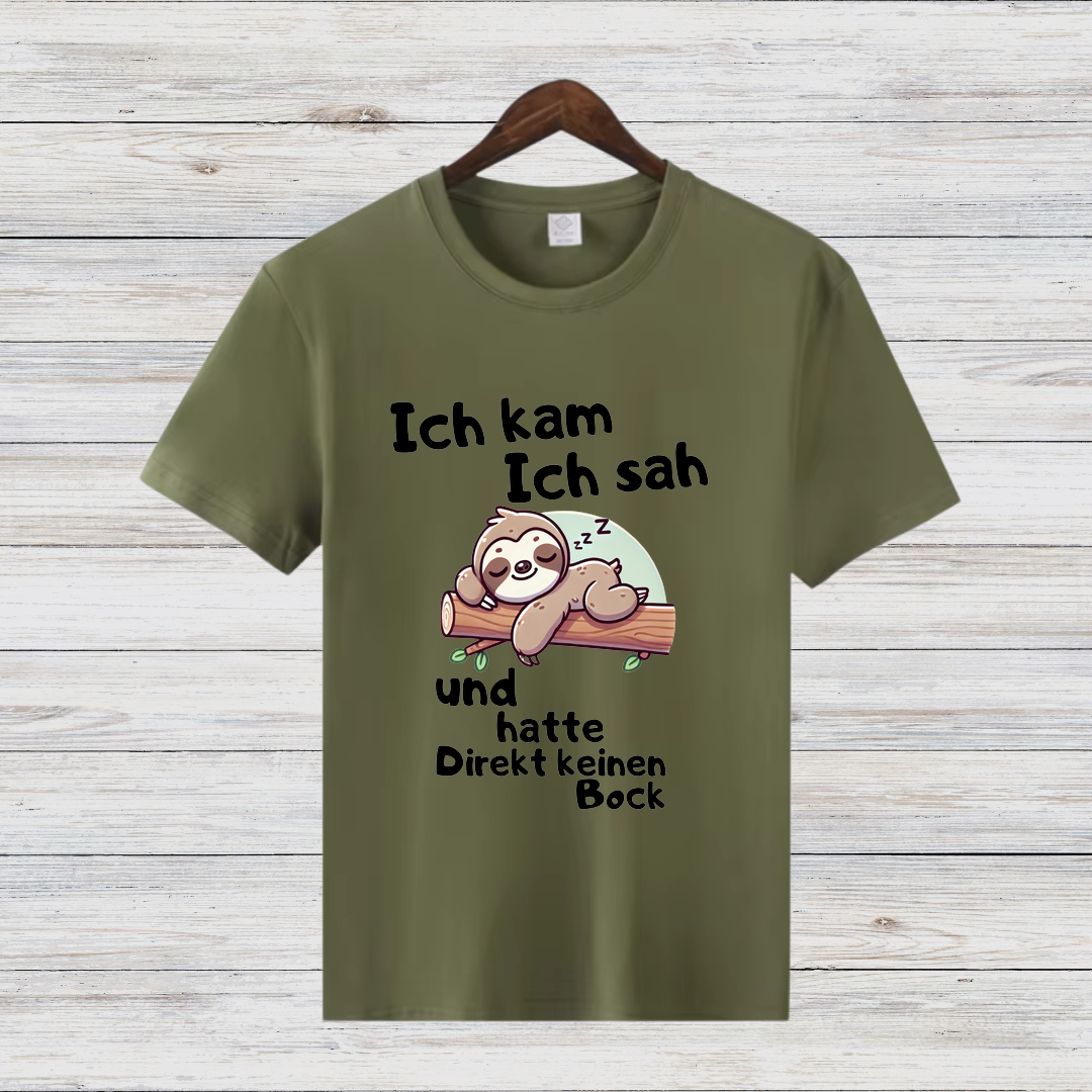 Faultier Shirt | Lustiges Spruch T-Shirt | Bequemes Freizeitshirt | Geschenkidee für Entspannte