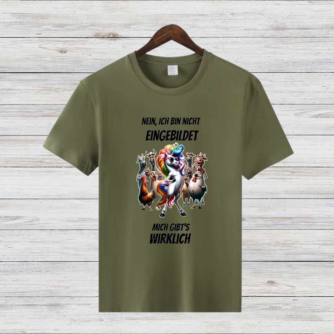 Nein, Ich Bin Nicht Eingebildet | Lustiges Einhorn-Shirt | Humorvolles Motiv | Statement Shirt für Damen | Perfekt für den Winter