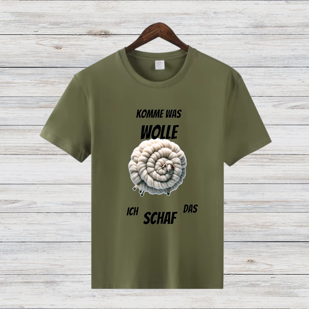 Komme Was Wolle | Lustiges Schaf-Shirt | Humorvolles Winterdesign | Statement Shirt für kalte Tage