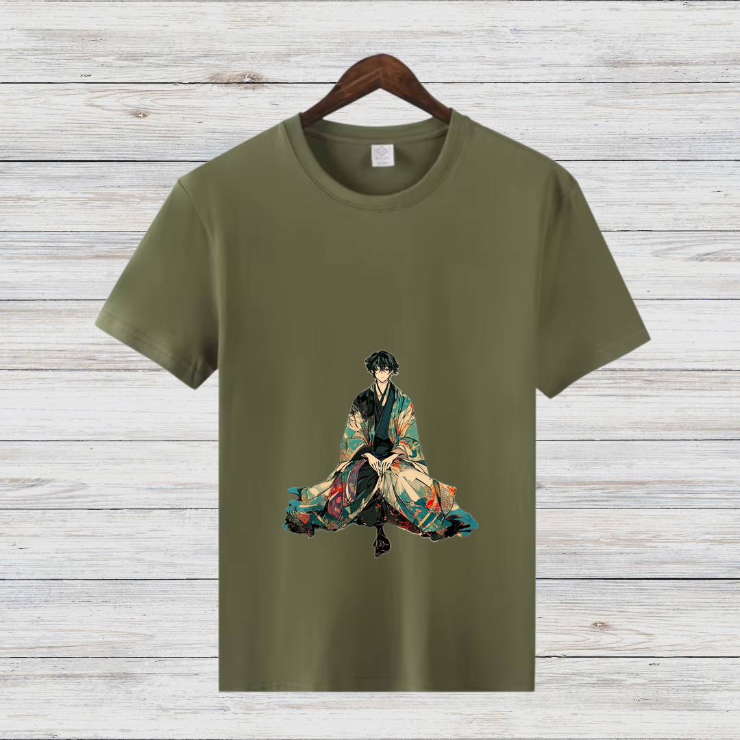 Samurai Kunst T-Shirt | Japanisches Design Shirt | Anime inspiriertes Shirt | Stilvolles Baumwollshirt für Fans