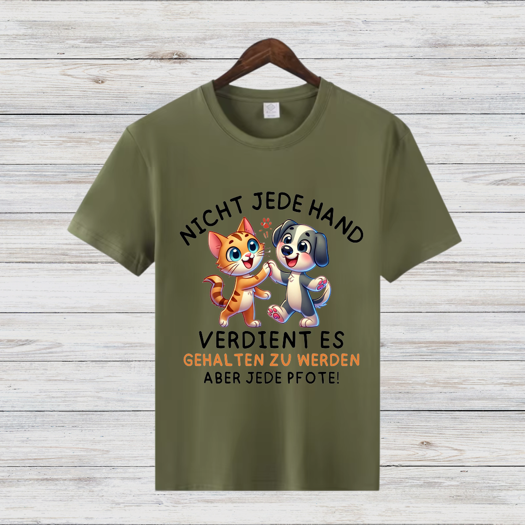 Tierliebe Statement Shirt | Lustiges Tierschutz T-Shirt | Geschenk für Hund & Katzen Fans | Baumwollshirt für Tierfreunde