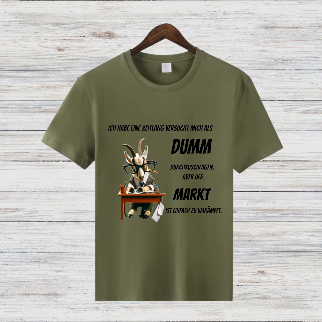Lustiges Ziegen-Shirt | Humorvolles Statement Oberteil | Witziges Winterdesign | T-Shirt für Damen