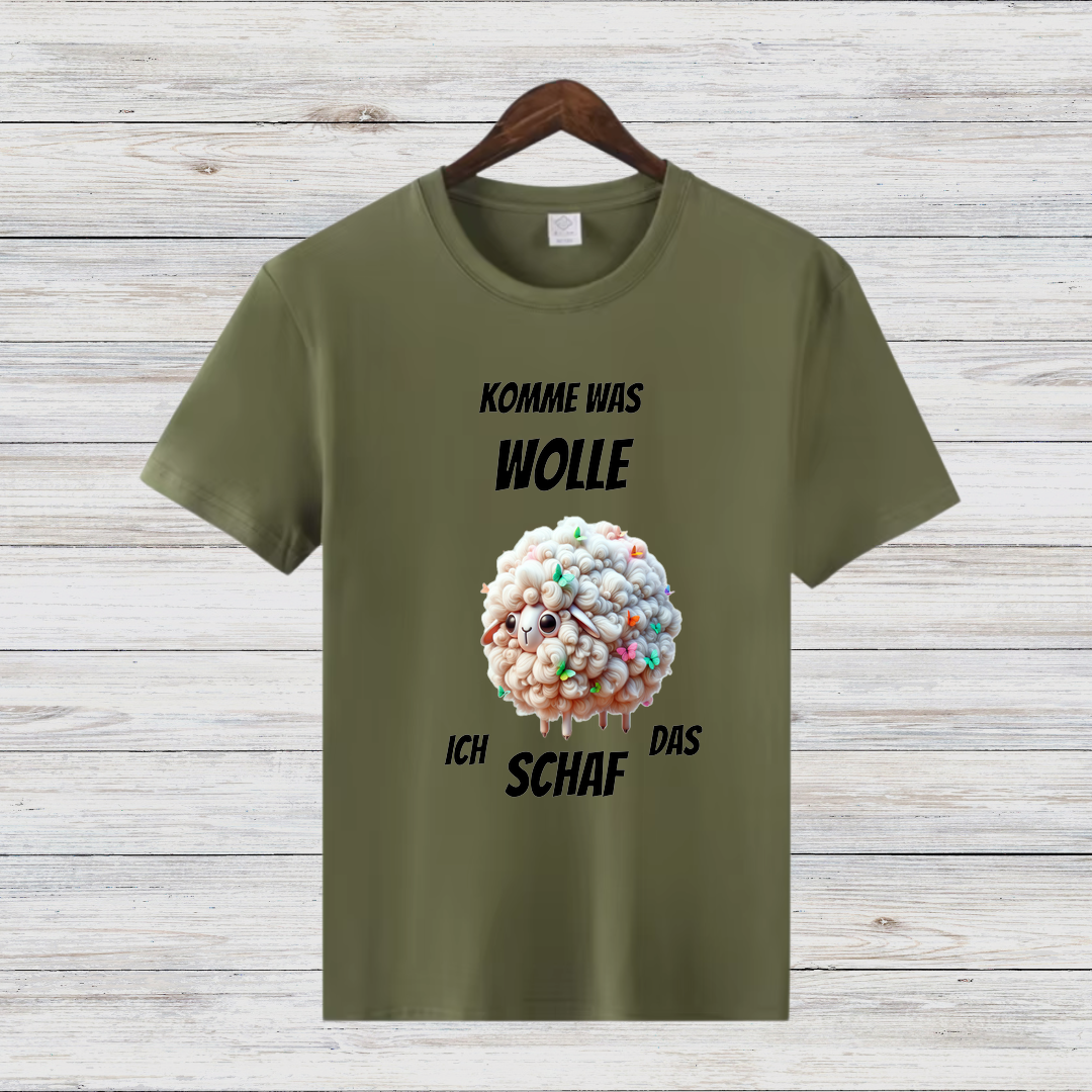 Komme was Wolle | Lustiges Schaf-Shirt | Humorvolles Weihnachtsdesign | Statement Shirt für die Festzeit