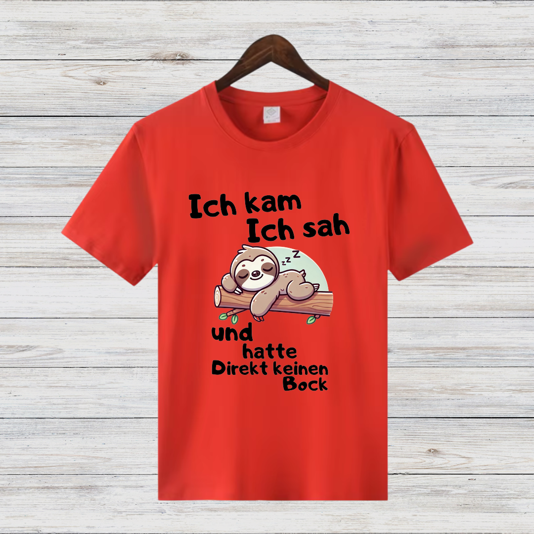 Faultier Shirt | Lustiges Spruch T-Shirt | Bequemes Freizeitshirt | Geschenkidee für Entspannte