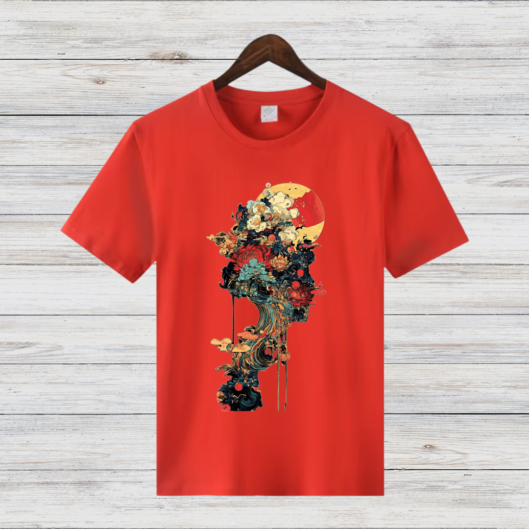 Künstlerisches Wintershirt | Mystisches Kunst T-Shirt | Stilvolles Design für die kalte Jahreszeit | Statement Shirt für Kunstliebhaber