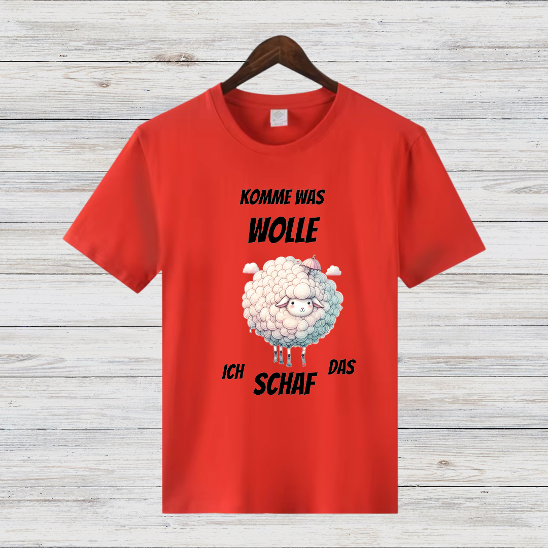 Komme Was Wolle | Lustiges Schaf-Shirt | Humorvolles Winterdesign | Statement Shirt für kalte Tage