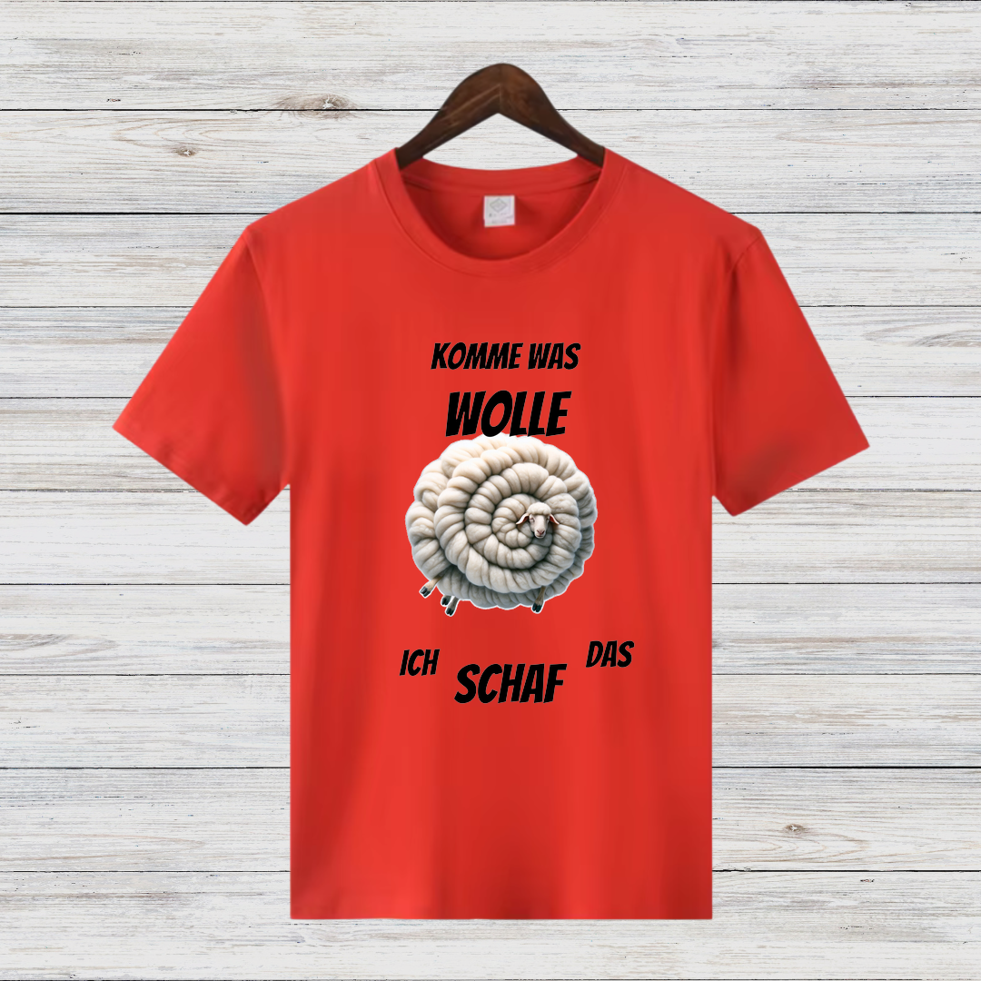 Komme Was Wolle | Lustiges Schaf-Shirt | Humorvolles Winterdesign | Statement Shirt für kalte Tage