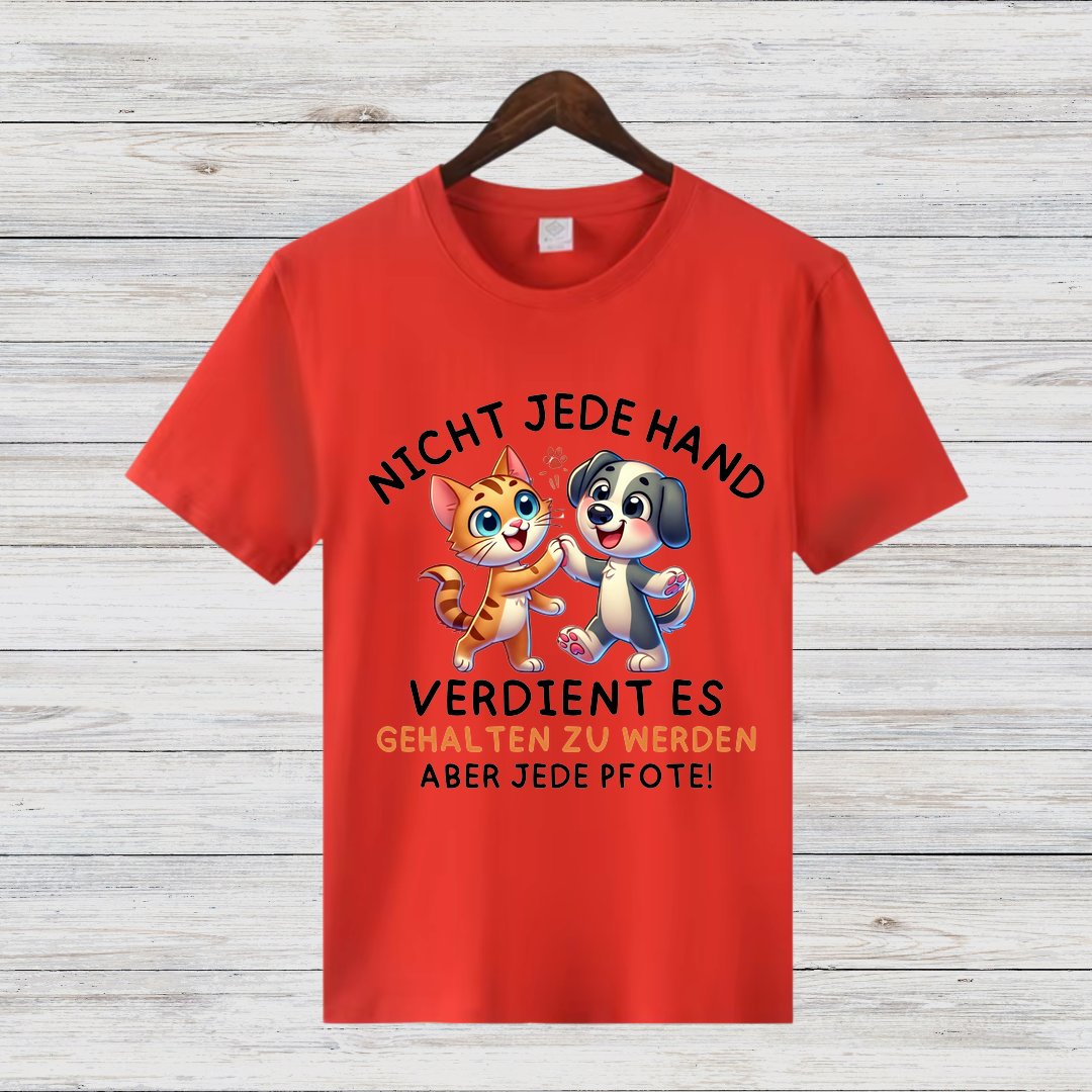 Tierliebe Statement Shirt | Lustiges Tierschutz T-Shirt | Geschenk für Hund & Katzen Fans | Baumwollshirt für Tierfreunde