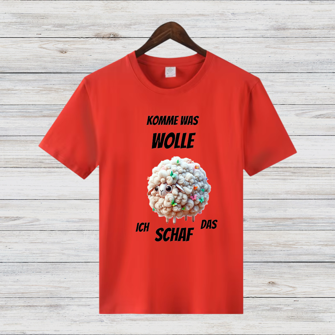 Komme was Wolle | Lustiges Schaf-Shirt | Humorvolles Weihnachtsdesign | Statement Shirt für die Festzeit