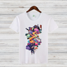 Magisches Kunst T-Shirt | Künstlerisches Design | Farbenfrohe Mode | Baumwollshirt für kreative Styles