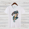 Mystischer Drache | Asiatisches Drachen T-Shirt | Fantasy Shirt für Wintertage | Baumwollshirt mit Drachenmotiv