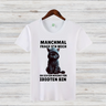 Magnet für Idioten | Lustiges Katzen T-Shirt | Statement Shirt mit schwarzer Katze | Humorvolles Geschenk für Sarkasmus-Fans