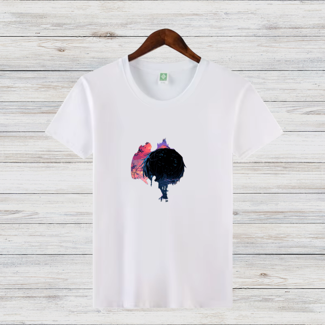 Mystisches Anime Shirt | Stilvolles Baumwollshirt | Geschenk für Anime-Fans | Künstlerisches Design-Shirt