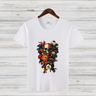 Schädel & Blumen | Gothic Kunst Shirt | Mystisches Totenkopf Design | Rockiges Statement Shirt für den Winter