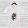 Mystischer Drache | Asiatisches Drachen T-Shirt | Winter Streetwear | Stilvolles Baumwollshirt für Dragon Fans