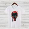 Mystischer Wolf | Japanisches Kunst T-Shirt | Stilvolles Wintershirt | Spirituelles Geschenk für Wolfsliebhaber